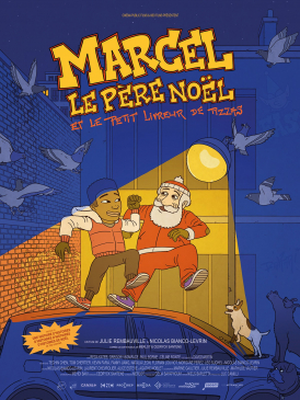 Marcel le Père Noël et le petit livreur de pizzas