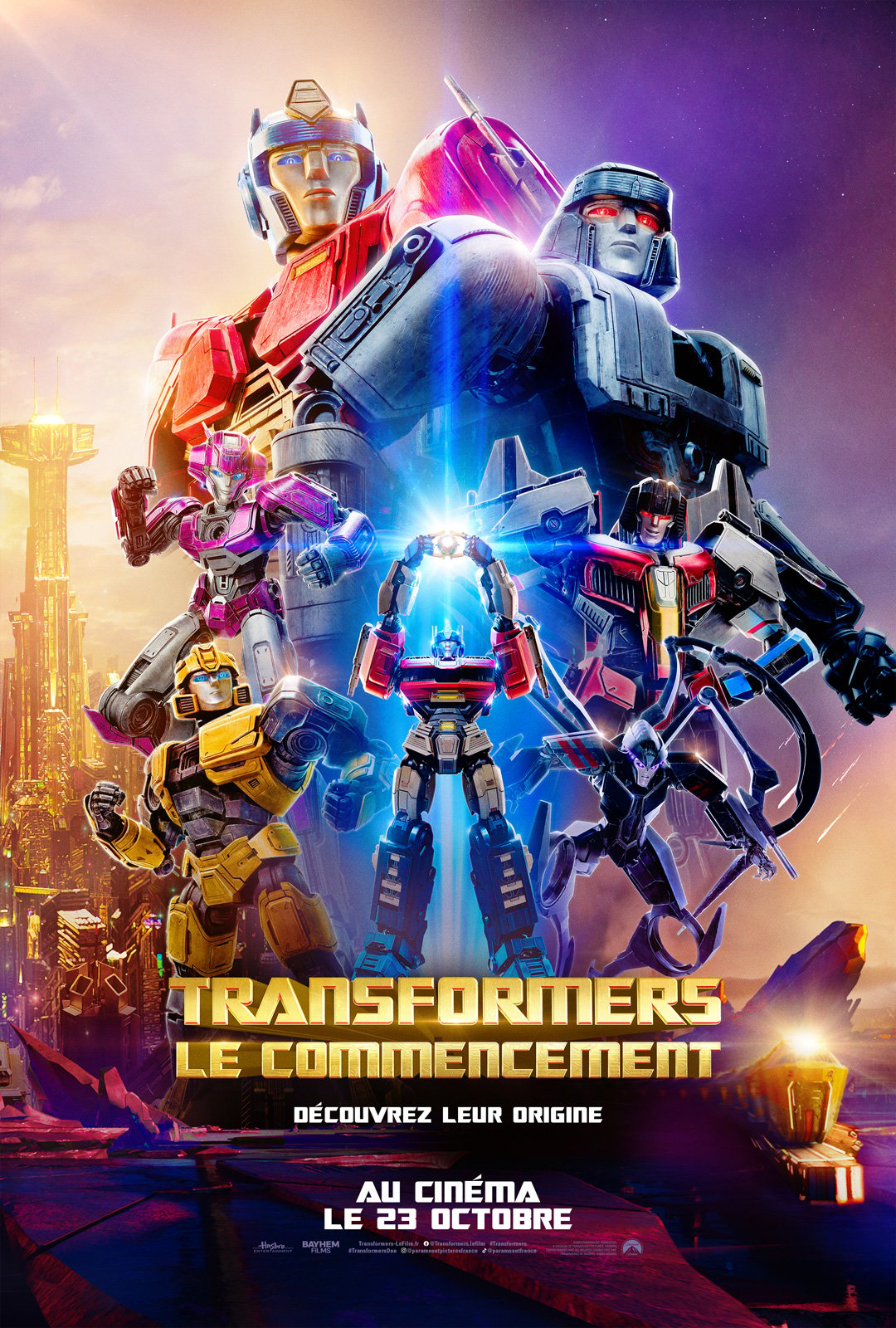 Affiche du film Transformers : le commencement au cinéma Paradiso de St MArtin en Haut