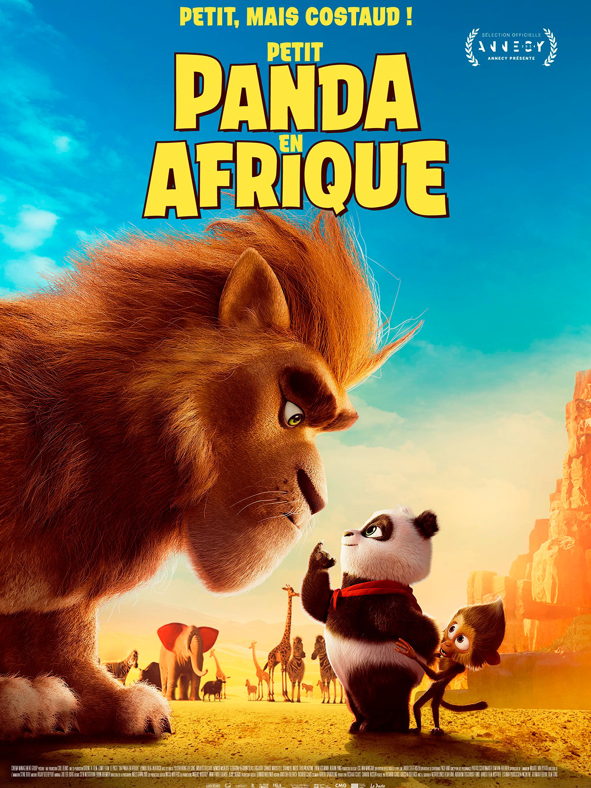 Affiche du film Petit Panda en Afrique au cinéma Paradiso de St MArtin en Haut