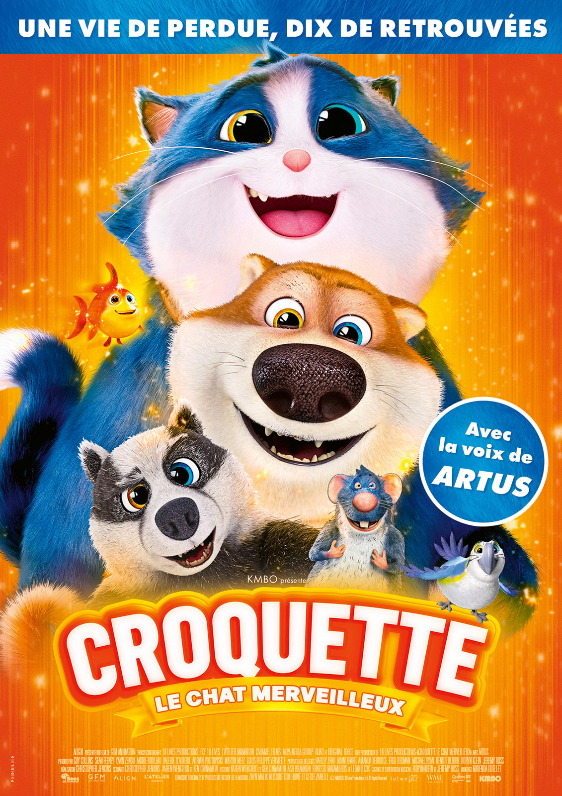 Affiche du film Croquette le chat merveilleux au cinéma Paradiso de St MArtin en Haut