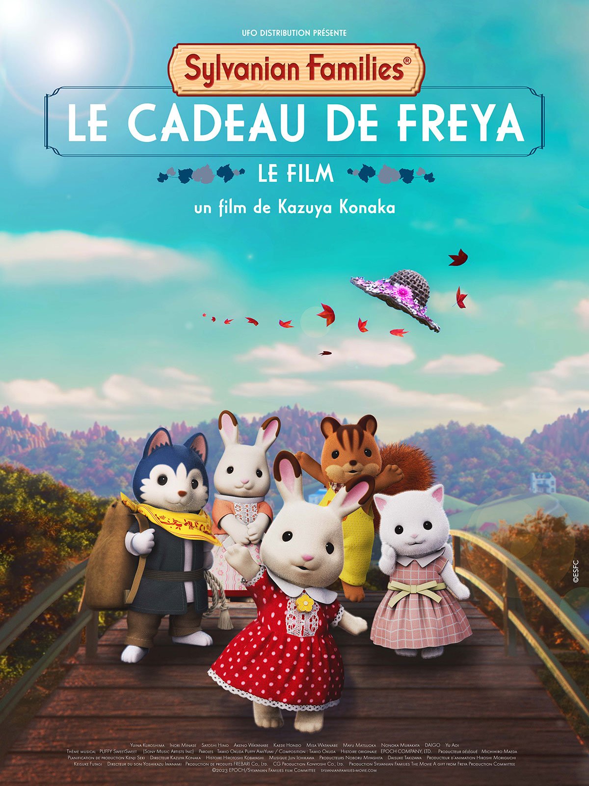 Affiche du film Sylvanian Families, le film : le cadeau de Freya au cinéma Paradiso de St MArtin en Haut